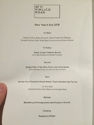 Menu photo 1 No. 11 Pimlico Road London, XGL