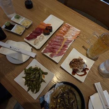 X-Fish - Tri Peppered Salmon Tri Peppered Tuna Cajun Tuna Butter Peppered Ebi, Shrimp Baked Lobster Roll Takoyaki - Sushi Bars Near Me - Brea, California X-Fish - Tri Peppered Salmon Tri Peppered Tuna Cajun Tuna Butter Peppered Ebi, Shrimp Baked Lobster Roll Takoyaki - Sushi Bars Near Me - Brea, California