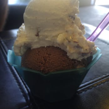 Scoops - salty chocolate (non-dairy) & vanilla toffee one scoop! - Ice Cream & Frozen Yogurt Near Me - Los Angeles, California Scoops - salty chocolate (non-dairy) & vanilla toffee one scoop! - Ice Cream & Frozen Yogurt Near Me - Los Angeles, California