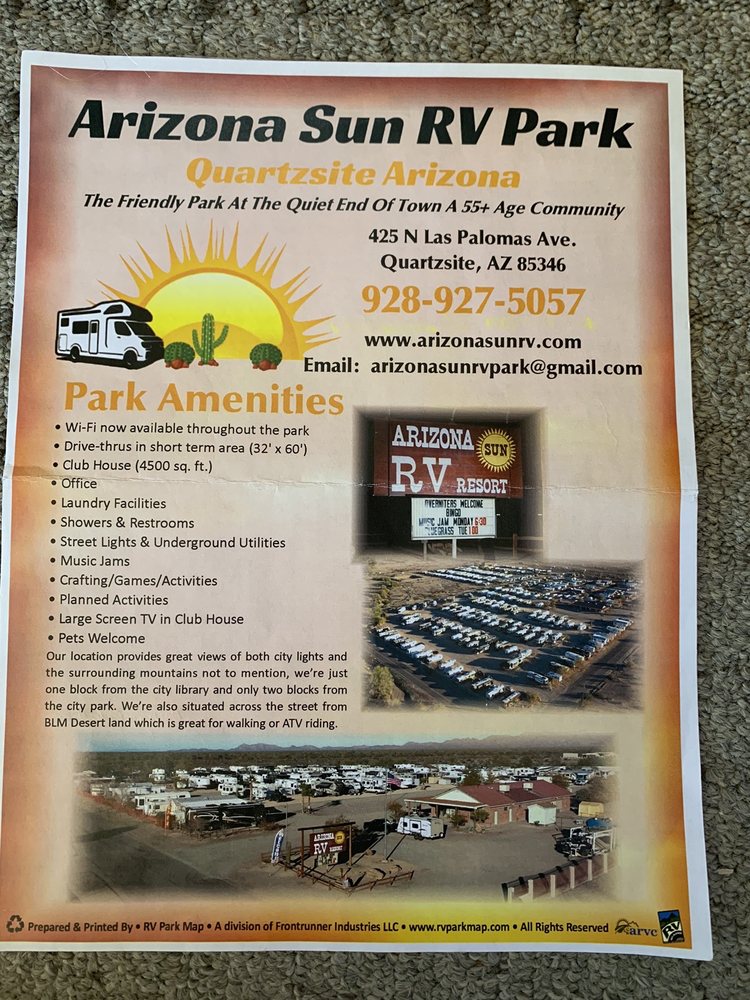 ARIZONA SUN RV PARK Updated August 2024 425 N Las Palomas Ave