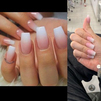 OMG Nails & Spa - What I asked for (left) and what I got (right). Absolutely perfect nails! - Nail Salons Near Me - Chandler, Arizona