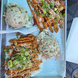 Mochiko chicken and Char siew chicken