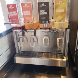 New drink dispensers were very low and not even enough Unsweetened tea to fill my cup! New drink dispensers were very low and not even enough Unsweetened tea to fill my cup!