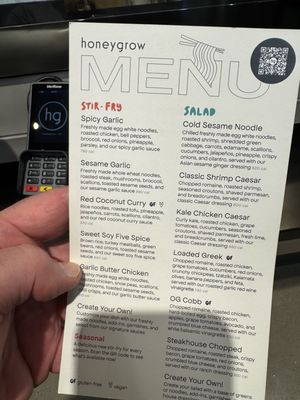 Menu photo 1 honeygrow Gainesville, VA Menu photo 1 honeygrow Gainesville, VA