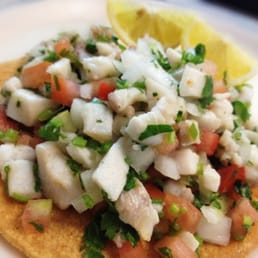 Shrimp Ceviche Tostada