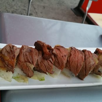 Sushi Mambo - Mambo Special Roll: Chef selection. Longaniza, pernil, steak, fried cheese, avocado, sweet plantain - Sushi Bars Near Me - New York, New York Sushi Mambo - Mambo Special Roll: Chef selection. Longaniza, pernil, steak, fried cheese, avocado, sweet plantain - Sushi Bars Near Me - New York, New York