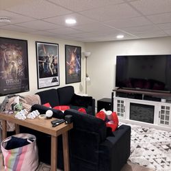 Clean Cut Construction - basement media room