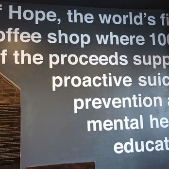Sip of Hope - Description of the business written on the wall - Coffee & Tea Near Me - Chicago, Illinois Sip of Hope - Description of the business written on the wall - Coffee & Tea Near Me - Chicago, Illinois