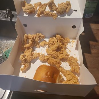 Bush's Chicken - I paid 70 for a family meal.. The tenders are a small and shriveled. We ate the sides bc that is what was edible - Fast Food Near Me - San Antonio, Texas Bush's Chicken - I paid 70 for a family meal.. The tenders are a small and shriveled. We ate the sides bc that is what was edible - Fast Food Near Me - San Antonio, Texas