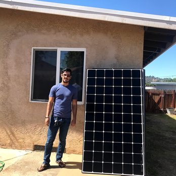 Heliogold - These panels are MASSIVE. I'm 5' 10", and they're bigger than me! - Solar Installation Near Me - San Diego, California
