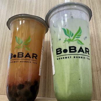 BoBar - Orange grapefruit tea Matcha lavender cream - Bubble Tea Near Me - Paso Robles, California