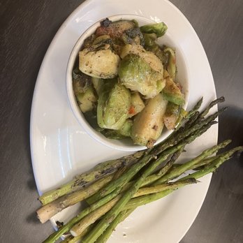 Let’s Eat To Live - Garlic Brussels Sprouts and Roasted Asparagus - Salad Near Me - Chicago, Illinois Let’s Eat To Live - Garlic Brussels Sprouts and Roasted Asparagus - Salad Near Me - Chicago, Illinois