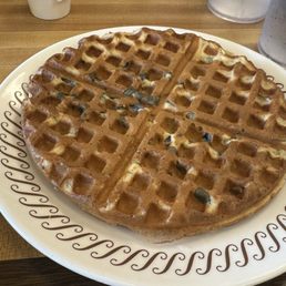 Waffle with blueberry nougat Waffle with blueberry nougat