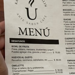 Kaffee Kunst Berlin - Menu