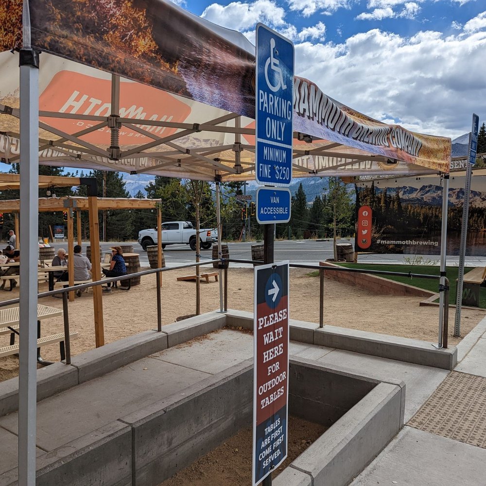 Mammoth Brewing - Outdoor seating - Breweries Near Me - Mammoth Lakes, California