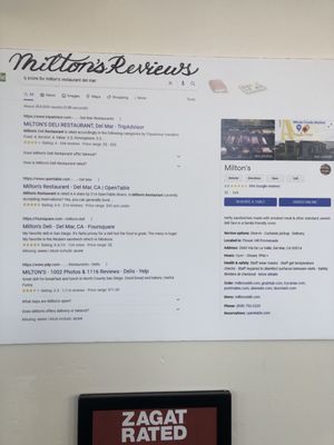 Menu photo 7 Milton's Del Mar, CA