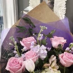 Hand wrapped Pink bouquet