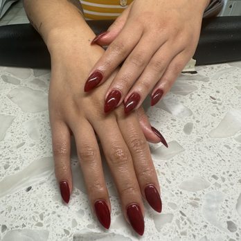 Nails by Gladis - Overlay almond stilettos - Nail Technicians Near Me - Palmdale , California Nails by Gladis - Overlay almond stilettos - Nail Technicians Near Me - Palmdale , California