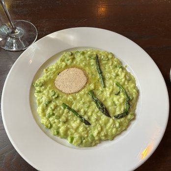 Cucina 24 - Asparagus Risotto with Bianchetti Truffle Butter and Parmigiano - Italian Near Me - Asheville, North Carolina