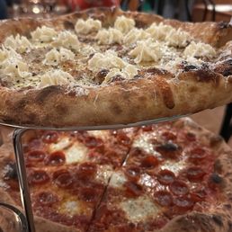 Cacio e Pepe and Classic Cheese with Pepperoni Cacio e Pepe and Classic Cheese with Pepperoni