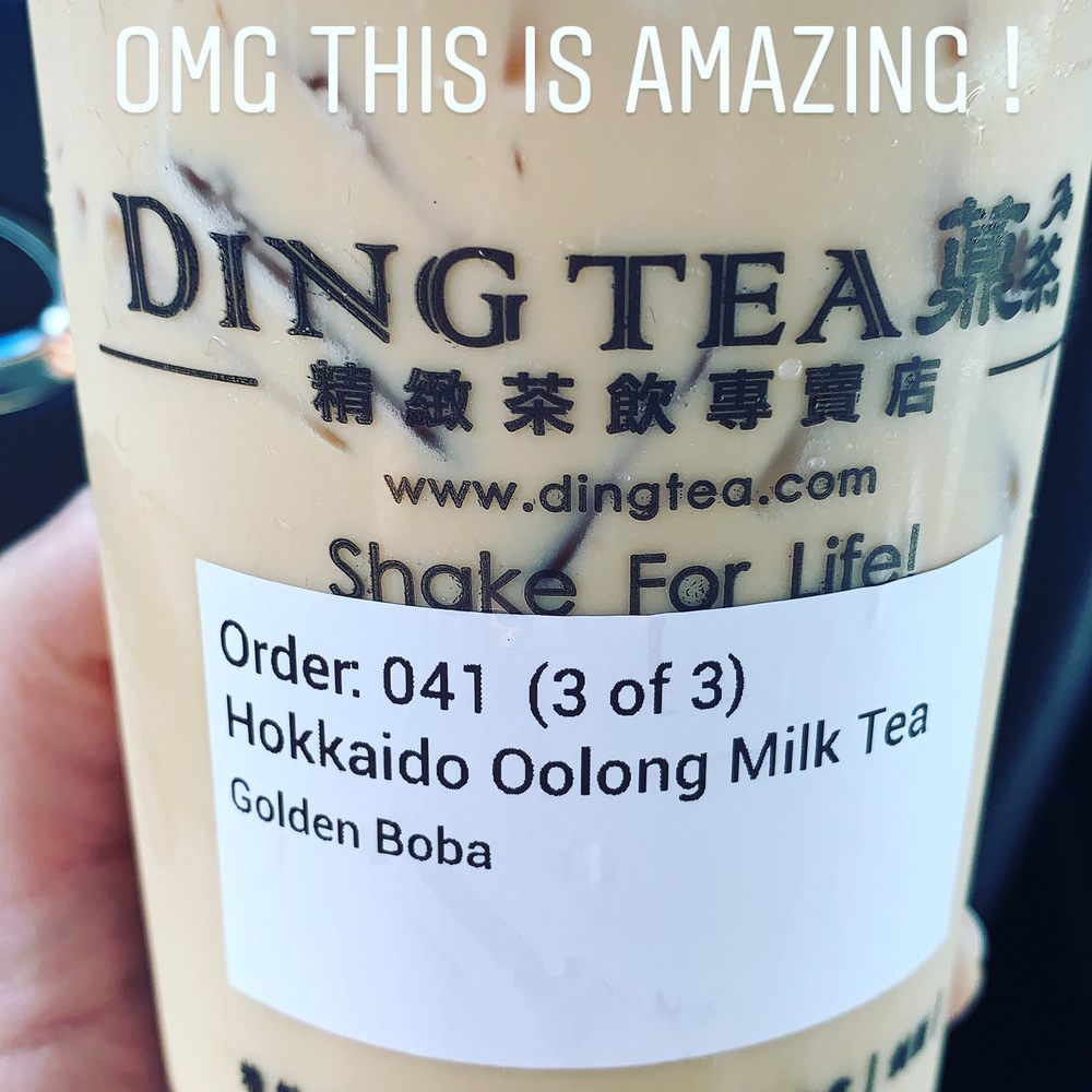 Ding Tea Pinellas - Hokkaido oolong milk tea (toffee candy) - Bubble Tea Near Me - Pinellas Park, Florida