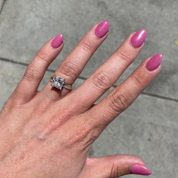 New Nails & Spa - Pink chrome (Hailey Bieber inspired) - Nail Salons Near Me - Huntington Beach, California