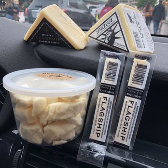 Beecher's Handmade Cheese - The cheeses we purchased; cheese curds, dulcet, flagship! - Cheese Shops Near Me - Seattle, Washington Beecher's Handmade Cheese - The cheeses we purchased; cheese curds, dulcet, flagship! - Cheese Shops Near Me - Seattle, Washington