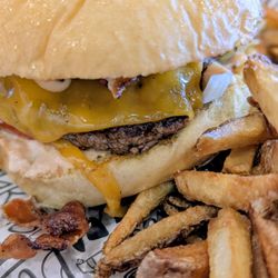 Cheeseburger and awesome fries