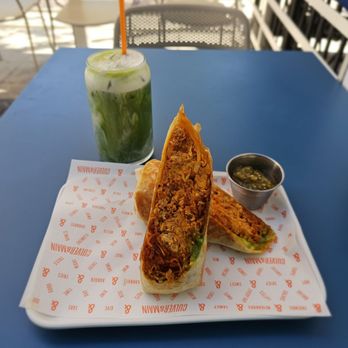 Culver & Main - Breakfast Burrito  Match Latte - Breakfast & Brunch Near Me - Culver City, California