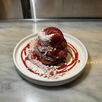 Canard - Red velvet Paris-Brest - IG @bougiefoodieboi - Wine Bars Near Me - Portland, Oregon