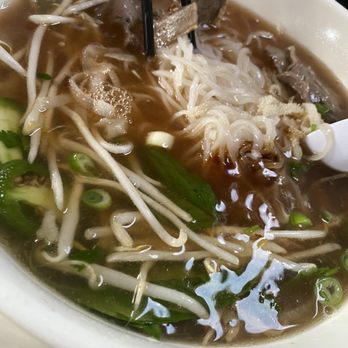 Pho Tasty - There was literally two tiny pieces of meat and no meat balls. This was their pho  special. - Vietnamese Near Me - Davis, California