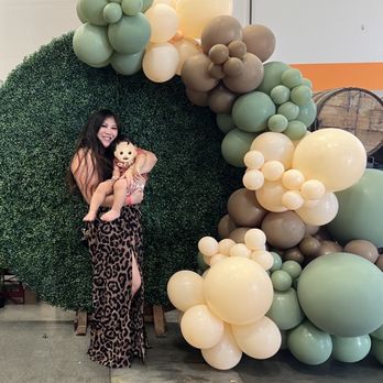 Dreas Balloons - This backdrop was my favorite! Balloon arch + greenery wall provided by Drea. - Balloon Services Near Me Dreas Balloons - This backdrop was my favorite! Balloon arch + greenery wall provided by Drea. - Balloon Services Near Me