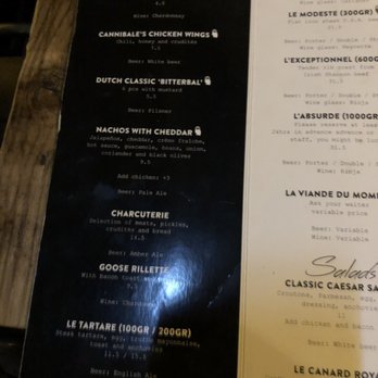 Cannibale Royale - Menu - Brasseries Near Me - Amsterdam, New Hampshire
