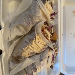 Taco shrimp fish and octopus