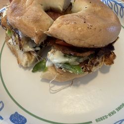 BIGS Bailey Island General Store - Breakfast sando on plain bagel 9-14-26
