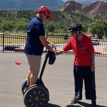 Adventures Out West - Learning how to operate the segway - Tours Near Me - Colorado Springs, Colorado