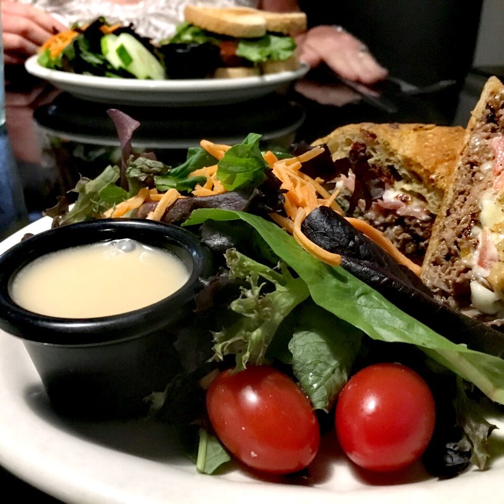 Main Street Grill & Bakery - Garlic roast beef sandwich with side salad! - Bakeries Near Me - Afton, New York