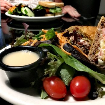 Main Street Grill & Bakery - Garlic roast beef sandwich with side salad! - Bakeries Near Me - Afton, New York Main Street Grill & Bakery - Garlic roast beef sandwich with side salad! - Bakeries Near Me - Afton, New York
