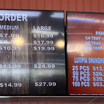 Tambuli Seafood Market - Menu - Seafood Markets Near Me - Cypress, California Tambuli Seafood Market - Menu - Seafood Markets Near Me - Cypress, California
