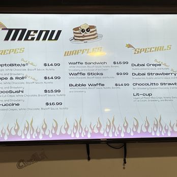 ChocoLit Cafe - One of three menus - Cafes Near Me - Roseville, California