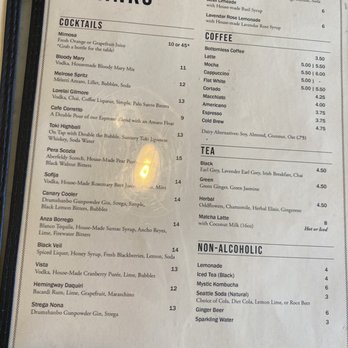 Oddfellows Cafe & Bar - Drinks menu - Breakfast & Brunch Near Me - Seattle, Washington