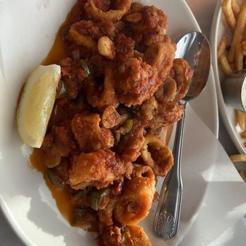 Mare e Monte - Calamari all'Arrabbiata - Italian Near Me - San Antonio, Texas Mare e Monte - Calamari all'Arrabbiata - Italian Near Me - San Antonio, Texas