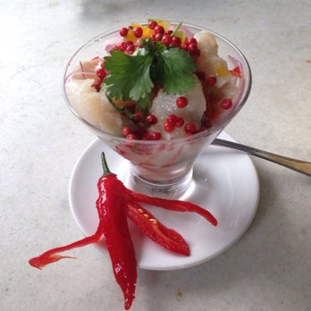 Point de Grumari - The ceviche. Great on presentation, weak on flavor. - Brazilian Near Me - Rio de Janeiro, RJ