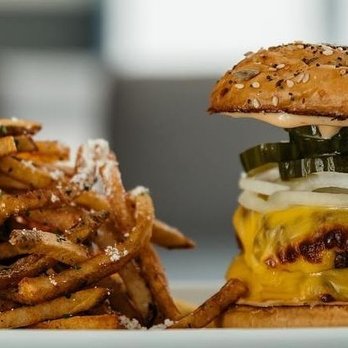 Steam Restaurant & Bar - 2 hand smashed patties, not even 8oz total. $15. - Seafood Near Me - Wilmington, North Carolina Steam Restaurant & Bar - 2 hand smashed patties, not even 8oz total. $15. - Seafood Near Me - Wilmington, North Carolina
