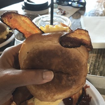 Graze 1910 - Eggs and bacon on brioche bun - Breakfast & Brunch Near Me - Tampa, Florida Graze 1910 - Eggs and bacon on brioche bun - Breakfast & Brunch Near Me - Tampa, Florida