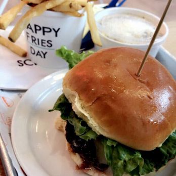 Schnipper's - French Fries Hickory Bacon Blue Burger - Burgers Near Me - New York, New York