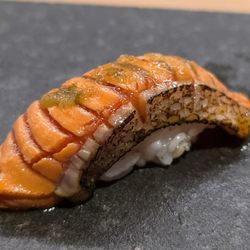 Sushi Kappo Tamura - Seared Sockeye salmon from Bristol Bay (added)