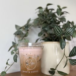 Rise Juice & Coffee - Vegan Strawberry Foam Latte