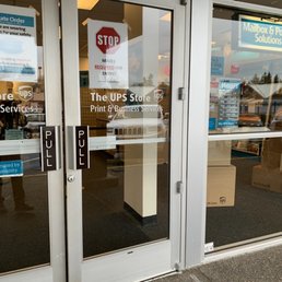 Exterior outside entrance of The UPS Store - Sending holiday gifts. - Portland, Oregon Exterior outside entrance of The UPS Store - Sending holiday gifts. - Portland, Oregon