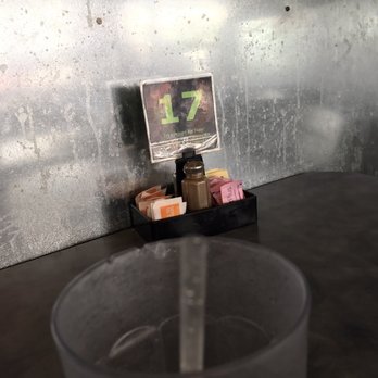 Calypso Cafe - You can see the gross walls and broken cup - Caribbean Near Me - Nashville, Tennessee